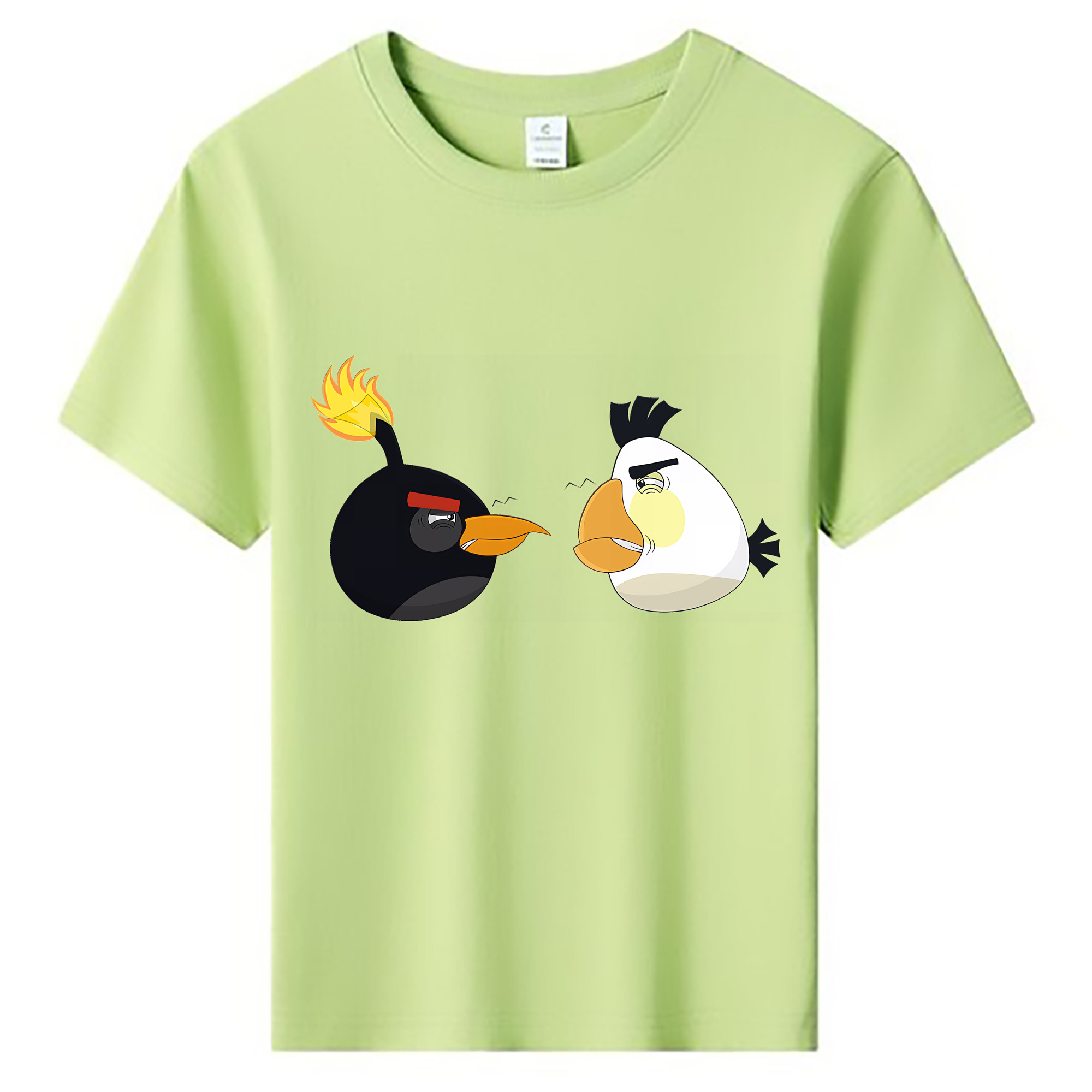 （画像用） Angry Birds アングリーバード 綿100％キッズTシャツ（フロントプリント）